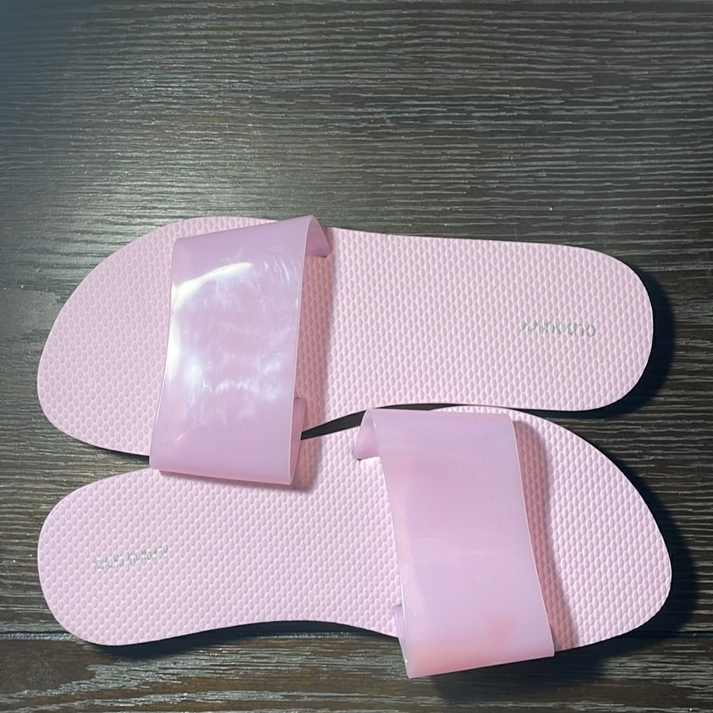 Stylish Pink Slide Sandals - Picture 3 of 5